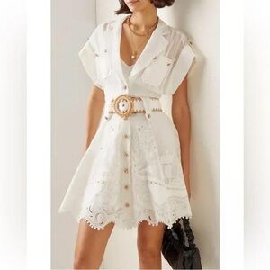 Zimmerman Postcard Belted Summer Dress Mini Cotton Size 0 ( S , US 4 )